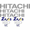 Aftermarket Hitachi Excavator Decal Set for Zaxis 160 LC Brand New HTZX160DECALSET